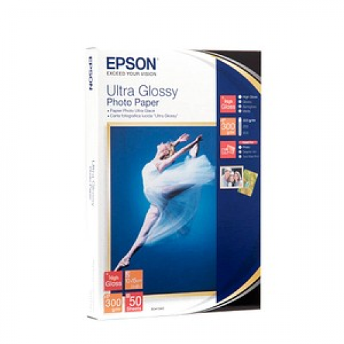 EPSON Fotopapier S041943 10,0 x 15,0 cm hochglänzend 300 g/qm 50 Blatt