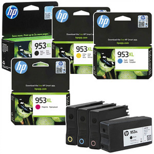 HP 953XL (3HZ52AE) schwarz, cyan, magenta, gelb Druckerpatronen, 4er-Set