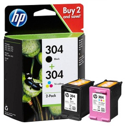 HP 304 (3JB05AE) schwarz, color Druckerpatronen, 2er-Set