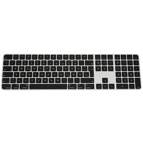 Apple Magic Keyboard mit Ziffernblock und Touch ID Tastatur kabellos schwarz, silber