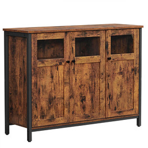 VASAGLE Sideboard, LSC099B01V1 braun 100,0 x 35,0 x 75,0 cm