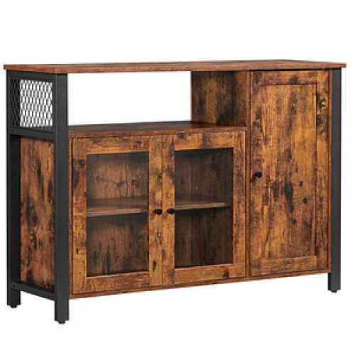 VASAGLE Sideboard, LSC096B01 braun 110,0 x 33,0 x 75,0 cm