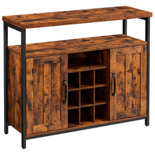 VASAGLE Sideboard, LSC094B01 braun 100,0 x 35,0 x 81,4 cm