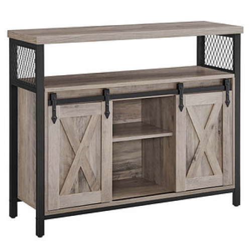 VASAGLE Sideboard, LSC092B02 grau 100,0 x 33,0 x 80,0 cm