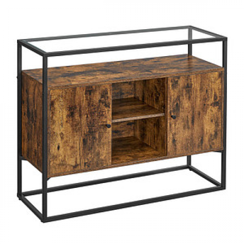 VASAGLE Sideboard, LSC014B01 braun 100,0 x 35,0 x 80,5 cm