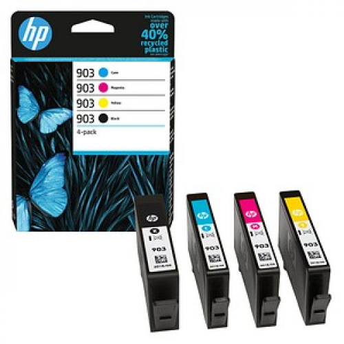 HP 903 (6ZC73AE) schwarz, cyan, magenta, gelb Druckerpatronen, 4er-Set