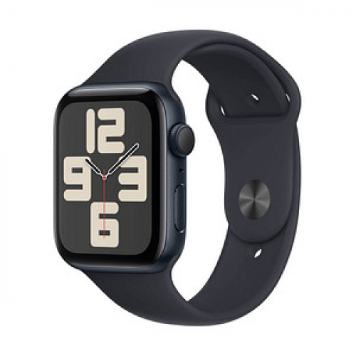 Apple Watch SE 44 mm (GPS) Sportarmband S/M  mitternacht