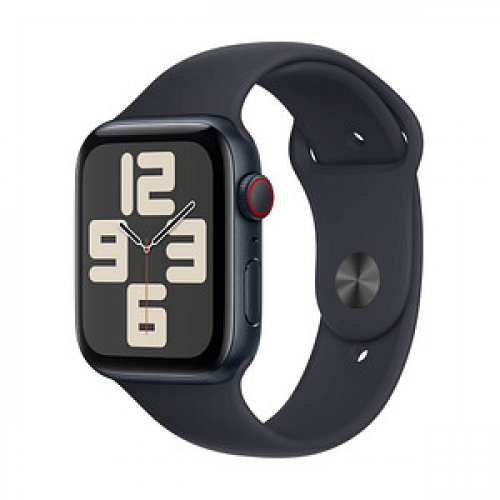 Apple Watch SE 44 mm (GPS+Cellular) Sportarmband M/L  mitternacht