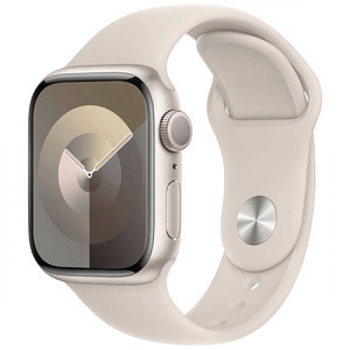 Apple Watch Series 9 41 mm Aluminium (GPS) Sportarmband S/M  polarstern