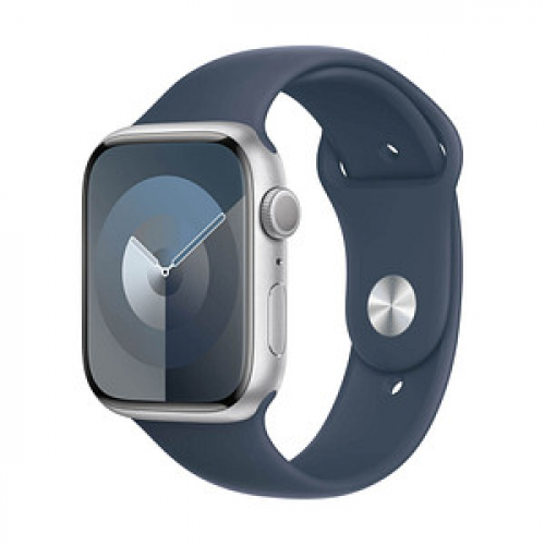 Apple Watch Series 9 45 mm Aluminium (GPS) Sportarmband M/L  silber