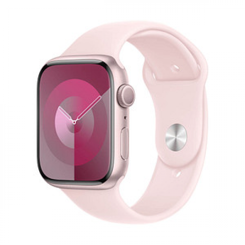 Apple Watch Series 9 45 mm Aluminium (GPS) Sportarmband M/L  pink