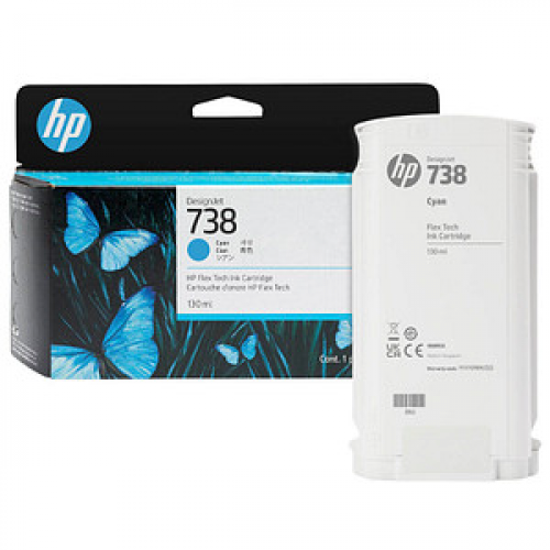 HP 738 (498N5A) cyan Druckerpatrone