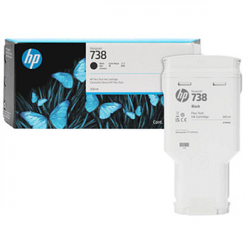 HP 738 (498N8A) schwarz Druckerpatrone