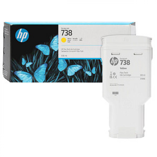 HP 738 (676M8A) gelb Druckerpatrone