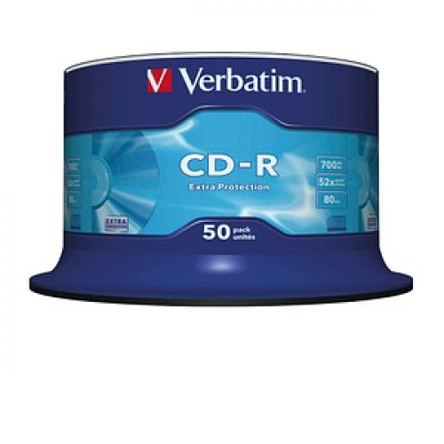 50 verbatim CD-R 700 MB