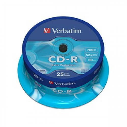 25 verbatim CD-R 700 MB