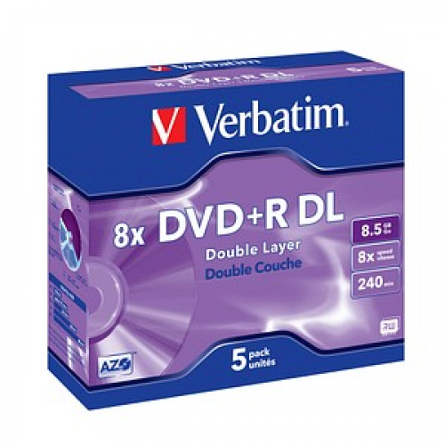 5 verbatim DVD+R 8,5 GB Double Layer