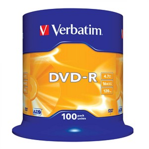 100 verbatim DVD-R 4,7 GB