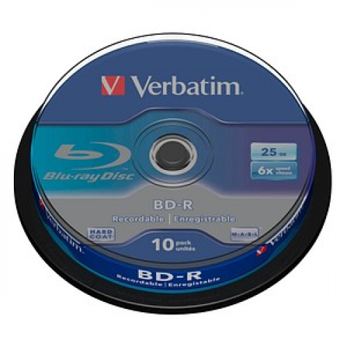 10 verbatim Blu-ray BD-R 25 GB