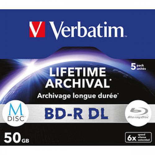 5 verbatim Blu-ray BD-R 50 GB bedruckbar