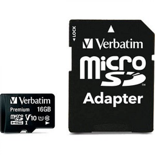 verbatim Speicherkarte microSDHC-Card Premium 16 GB