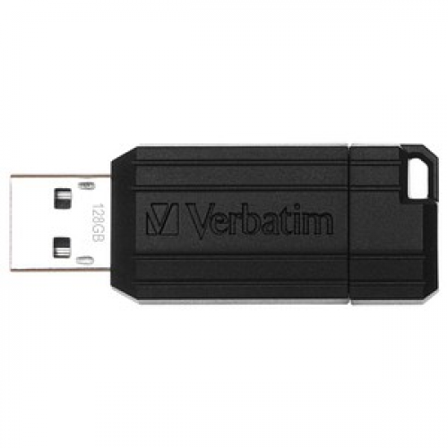 verbatim USB-Stick PinStripe schwarz 128 GB