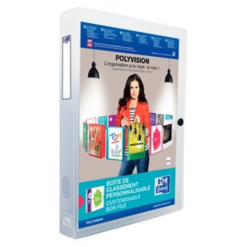 OXFORD Heftbox Polyvision 4,0 cm transparent