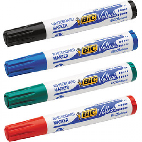 BIC Velleda Whiteboard-Marker-Set farbsortiert 2,2 mm, 4 St.