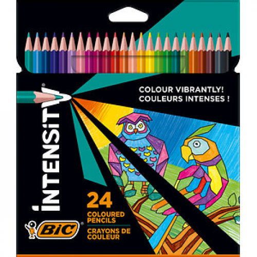 BIC INTENSITY Buntstifte farbsortiert, 24 St.