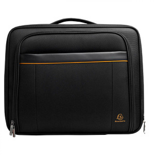 Exacompta Laptop-Trolley Eco Exactive Kunstfaser schwarz 44,0 x 20,0 x 37,0 cm