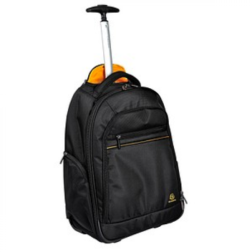 Exacompta Rucksack-Trolley Exactive Kunstfaser schwarz, orange