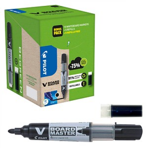 PILOT V-Board Master Greenpack Whiteboard-Marker-Set schwarz 2,0 - 5,0 mm, 1 Set