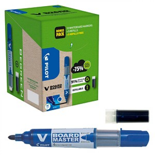 PILOT V-Board Master Greenpack Whiteboard-Marker-Set blau 2,0 - 5,0 mm, 1 Set