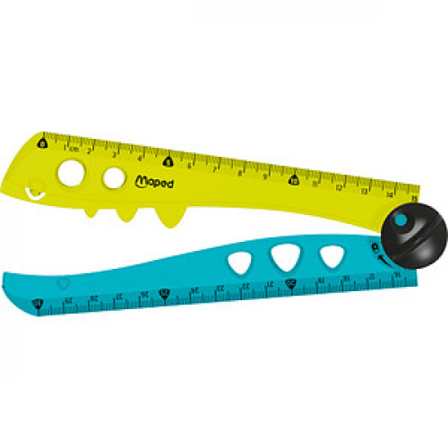 maped Lineal Croc Croc 15,0 / 30,0 cm, grün-türkis