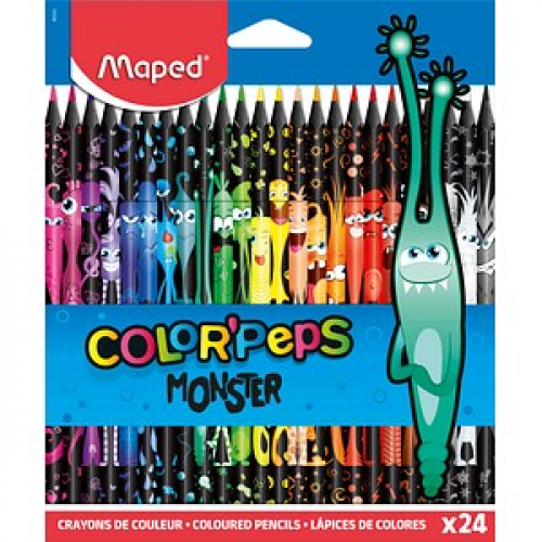maped COLOUR'PEPS MONSTER Buntstifte farbsortiert, 24 St.