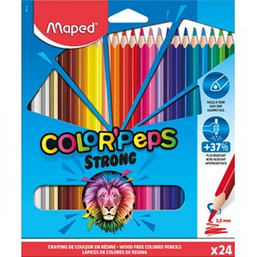 maped COLOR'PEPS STRONG Buntstifte farbsortiert, 24 St.