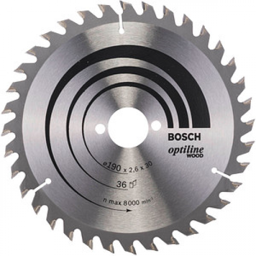 BOSCH Optiline Wood Kreissägeblatt 190,0 mm, 36 Zähne