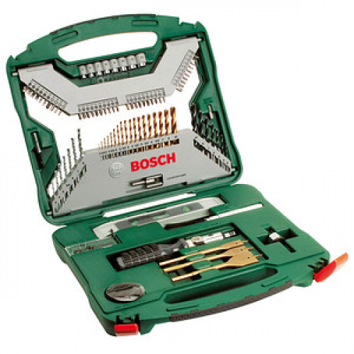 BOSCH X-Line TiN-beschichtetes Bohrer- und Bit-Set, 100-teilig