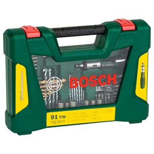 BOSCH V-Line Bohrer- und Bit-Set, 91-teilig