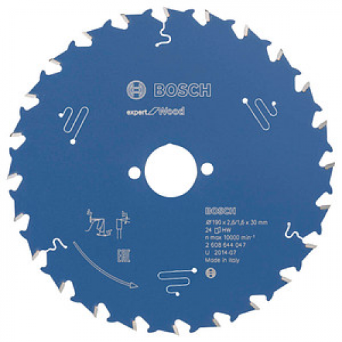 BOSCH Expert for Wood Kreissägeblatt 190,0 mm, 24 Zähne