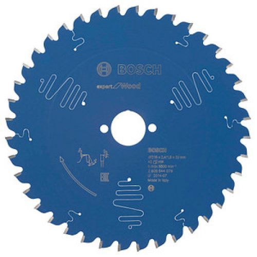 BOSCH Expert for Wood Kreissägeblatt 216,0 mm, 40 Zähne