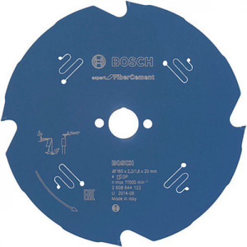 BOSCH Expert for Fiber Cement Kreissägeblatt 165,0 mm, 4 Zähne