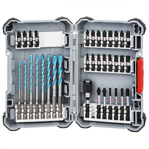 BOSCH Impact Control Multi Construction Bohrer- und Bit-Set, 35-teilig