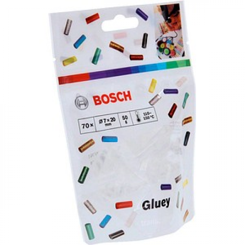 BOSCH Heißklebesticks Gluey transparent, 70 St.