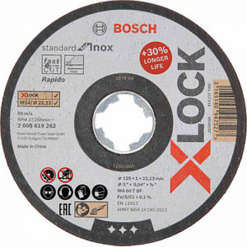 AKTION: BOSCH Trennscheibe X-LOCK Standard for Inox mit Prämie nach Registrierung