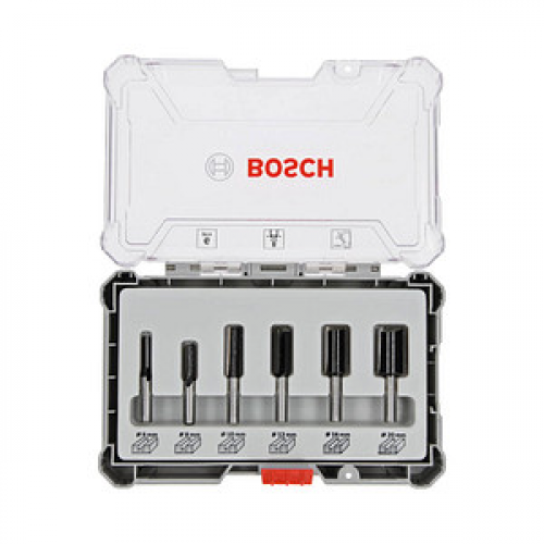 BOSCH Standard for Wood Nutfräser-Set 6-teilig