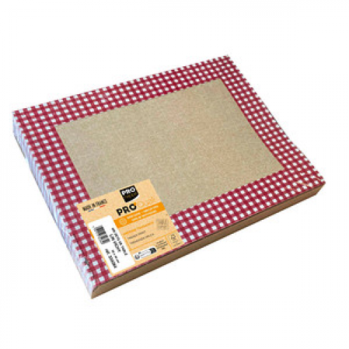 400 PROnappe Platzsets Leinen Vichy mehrfarbig 30,0 x 40,0 cm