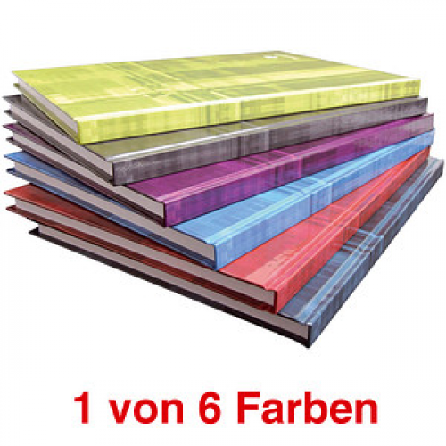 Clairefontaine Notizbuch DIN A4 kariert, farbsortiert Hardcover 192 Seiten