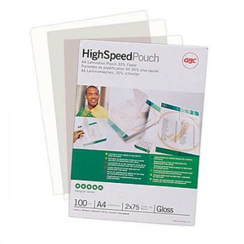 100 GBC High Speed Laminierfolien glänzend für A4 75 micron