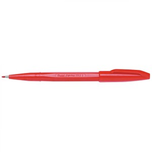 Pentel Sign Pen Filzstift rot, 1 St.